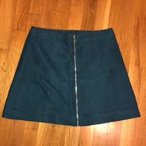 H&M A-line faux suede mini skirt - gently worn